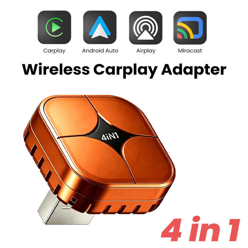 Mini Electronics Gadgets - 4-in-1 ワイヤレス CarPlay アダプター ミニ USB