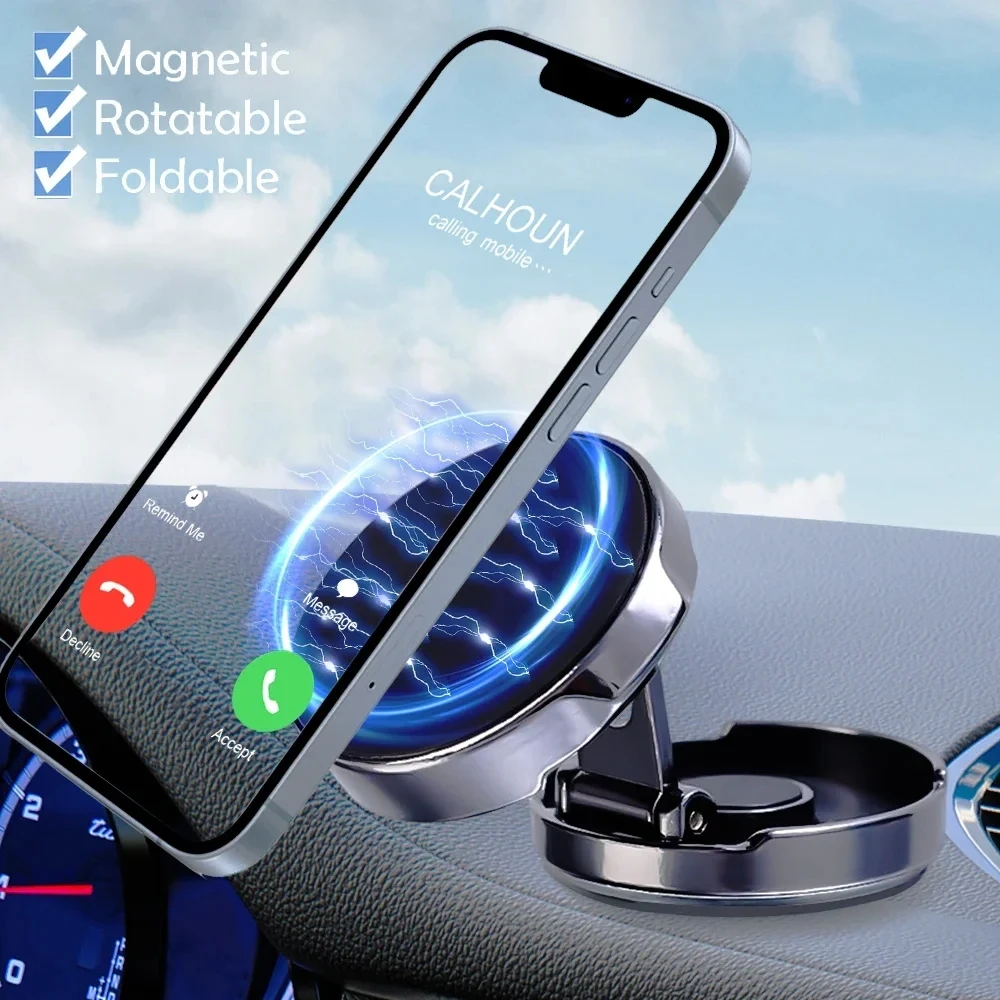 ラウンド折りたたみ式磁気カーホルダー 360度回転可能 携帯 - Useful Electronic Gadgets のレビューと価格