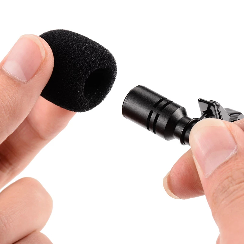ポータブル1.5mラベリアミニマイクコンデンサークリップオン - Mini Electronics Gadgets のレビューと価格
