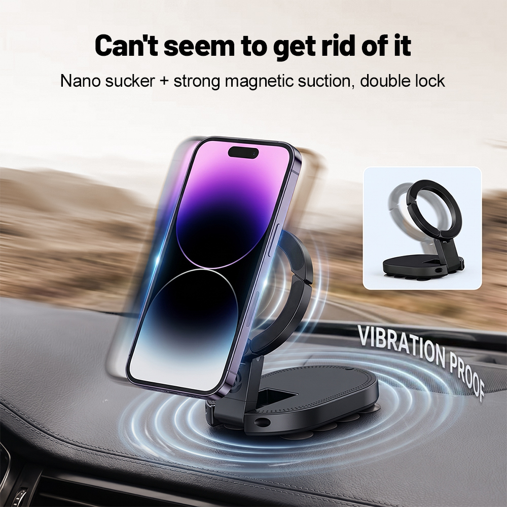 360 °   回転式3-in-1吸盤式マグネット携帯ホルダ - Useful Electronic Gadgets のレビューと価格