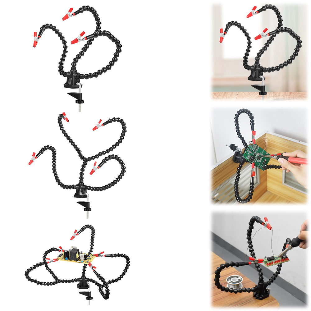 デスククランプはんだ付けサードハンドツール 3/4/5 個フ - Useful Electronic Gadgets のレビューと価格
