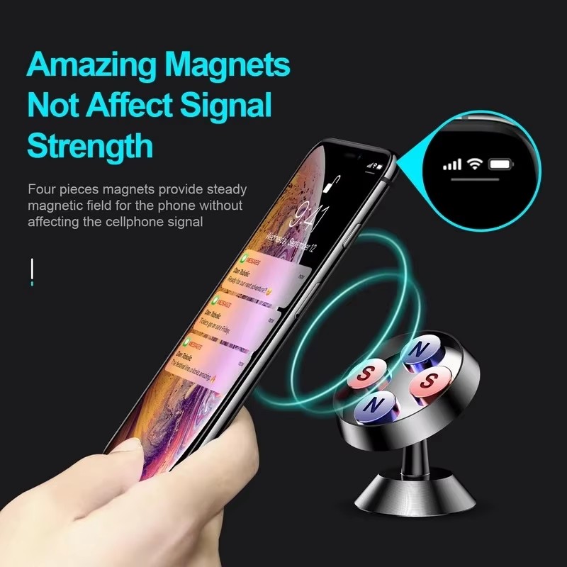 マグネット式車載携帯電話ホルダー マグネットマウントブラケッ - Useful Electronic Gadgets のレビューと価格