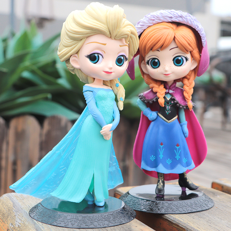 プリンセスQ エルサ アンナ フィギュア PVCモデル ドー - Elsa Gadget のレビューと価格